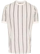 Prévu Formentera Striped T-shirt - White