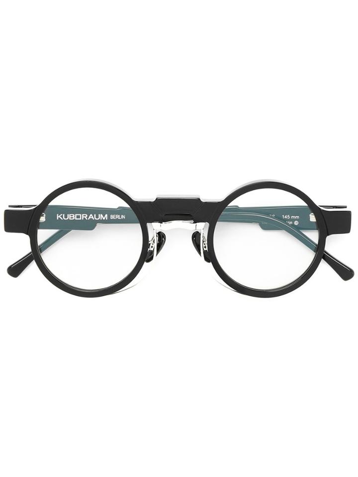 Kuboraum Round Shaped Glasses - Black