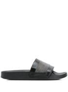 Fabiana Filippi Rhinestone-embellished Slides - Black