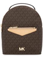 Michael Michael Kors Printed Logo Backpack - Brown