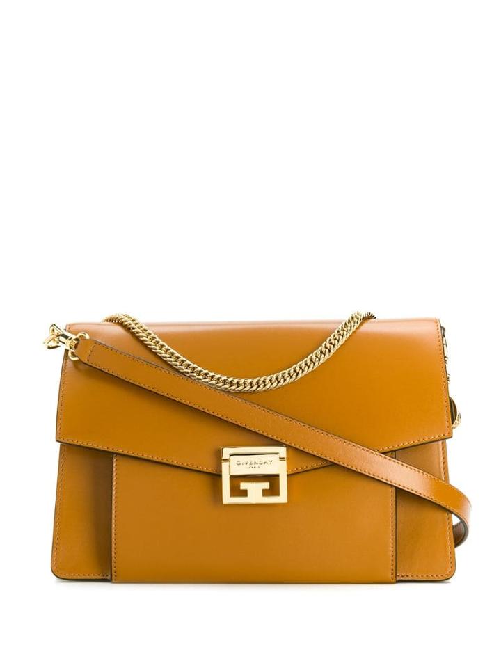 Givenchy Logo Plaque Crossbody Bag - Brown