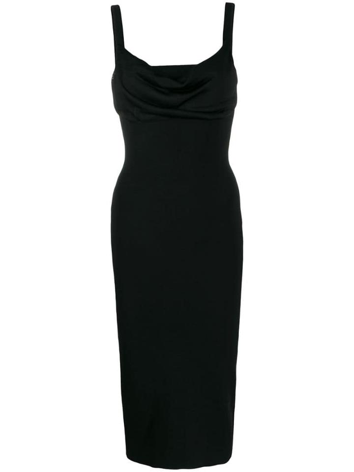 Theory Cowl-neck Midi Dress - Black
