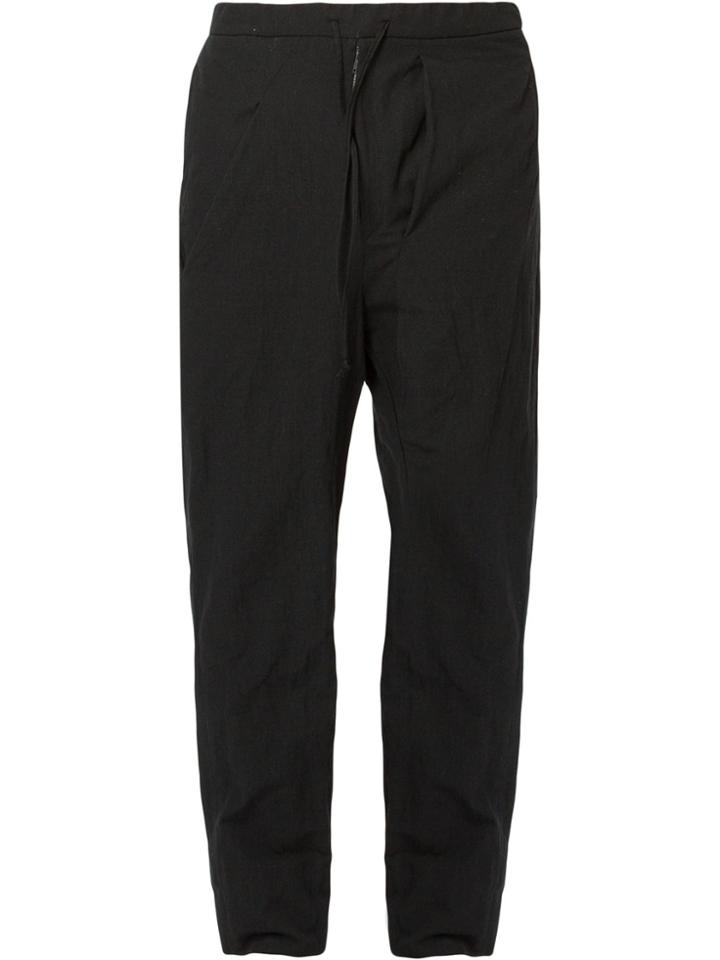 Aganovich Slouch Fit Trousers - Black