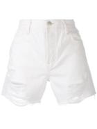 J Brand - Ivy Denim Shorts - Women - Cotton - 26, Women's, White, Cotton