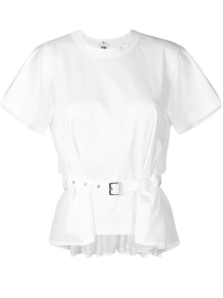 Comme Des Garçons Noir Kei Ninomiya Belted T-shirt - White