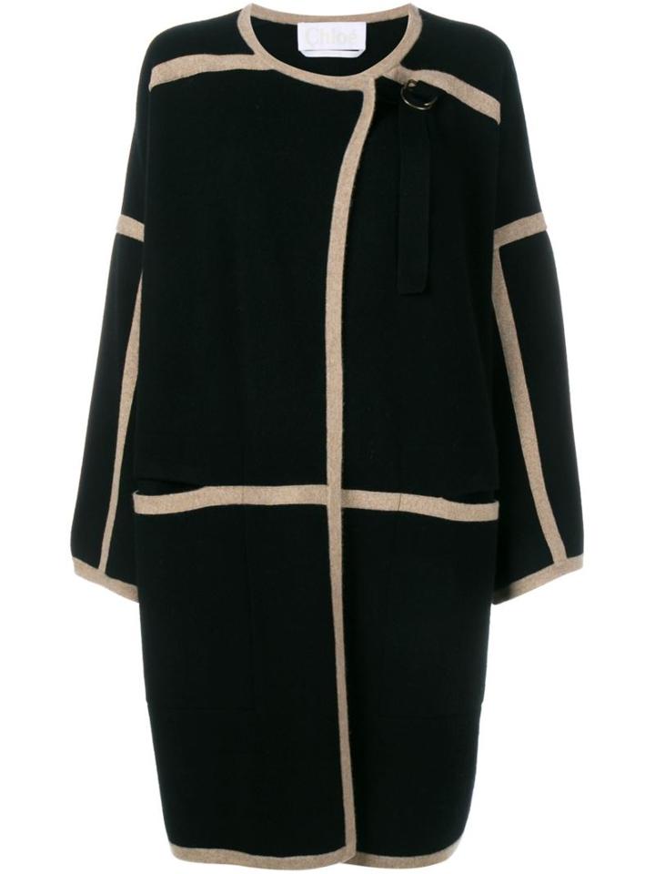 Chloé Contrast Trim Coat