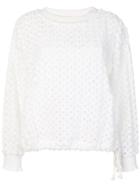 See By Chloé Textured Sweatshirt - White