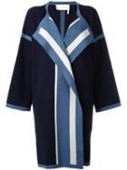 Chloé Oversized Cardigan Coat, Women's, Size: Small, Blue, Cotton/silk/cashmere