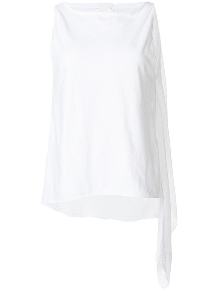 Lost & Found Ria Dunn Draped Tank Top - White