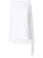 Lost & Found Ria Dunn Draped Tank Top - White