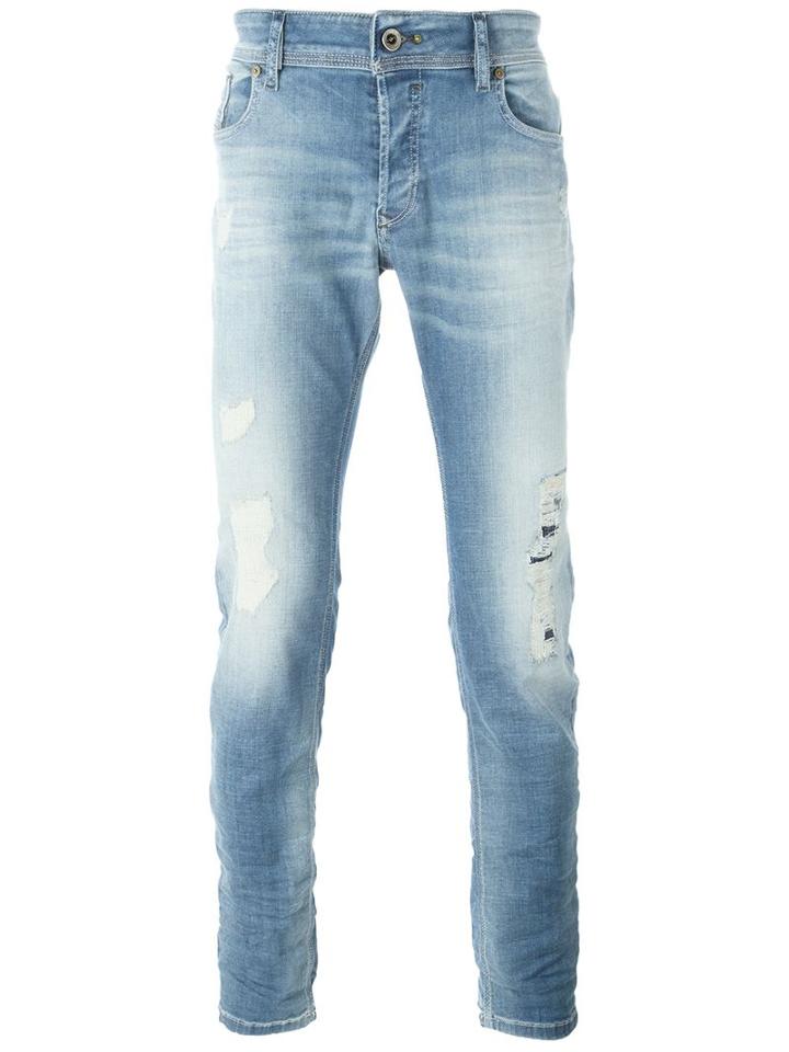 Diesel Sleenker Jeans, Men's, Size: 30, Blue, Cotton/polyester/spandex/elastane