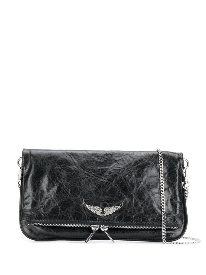Zadig & Voltaire Rock Wings Clutch Bag - Black