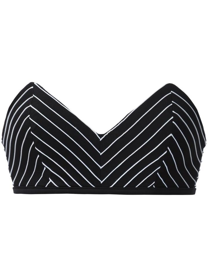 Fleur Du Mal Bandeau Bikini Top, Women's, Size: Xs, Black, Polyamide/spandex/elastane