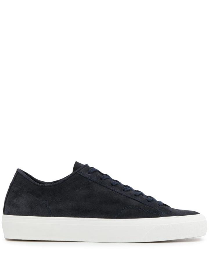 Closed Lace Up Sneakers - Blue