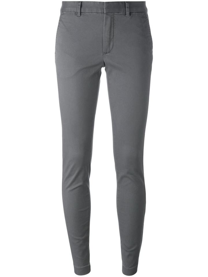 Polo Ralph Lauren Skinny Trousers, Women's, Size: 4, Grey, Cotton/polyester/spandex/elastane