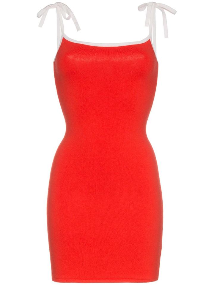 Joostricot Fitted Mini Dress - Red
