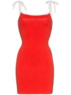 Joostricot Fitted Mini Dress - Red