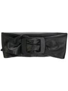 Erika Cavallini Buckled Waist Belt - Black