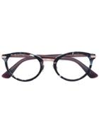 Dior Eyewear Round Frame Glasses - Brown