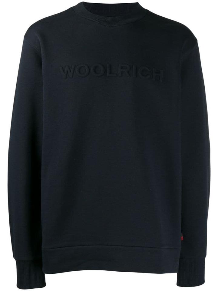 Woolrich Logo Embossed Sweatshirt - Blue