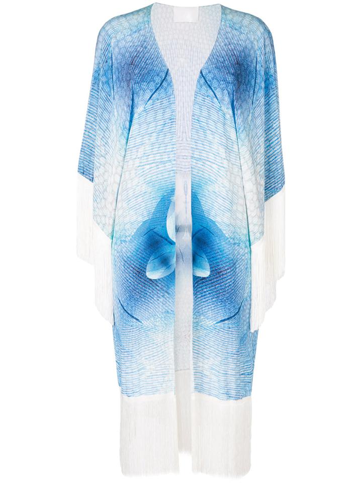 Athena Procopiou Angel Kimono Coat - Blue