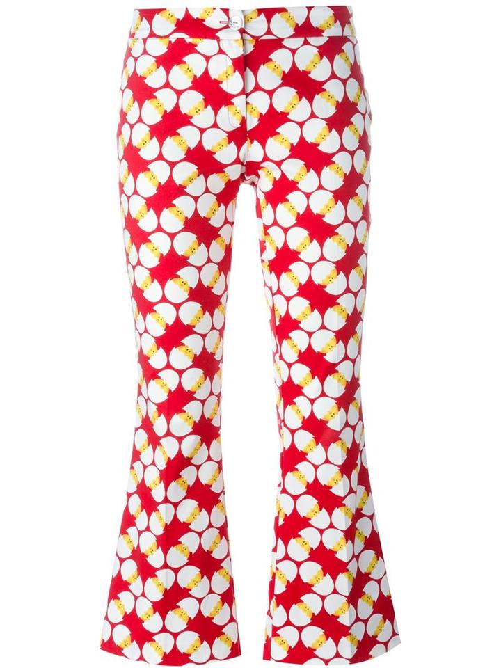 Ultràchic Egg Print Cropped Trousers