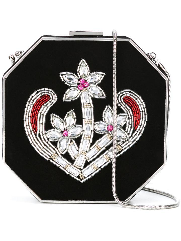 Dsquared2 - Disco Anchor Clutch Bag - Women - Cotton/goat Skin - One Size, Women's, Black, Cotton/goat Skin