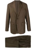 Dsquared2 Checked Formal Suit - Brown