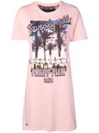 Philipp Plein Printed T-shirt Dress - Pink