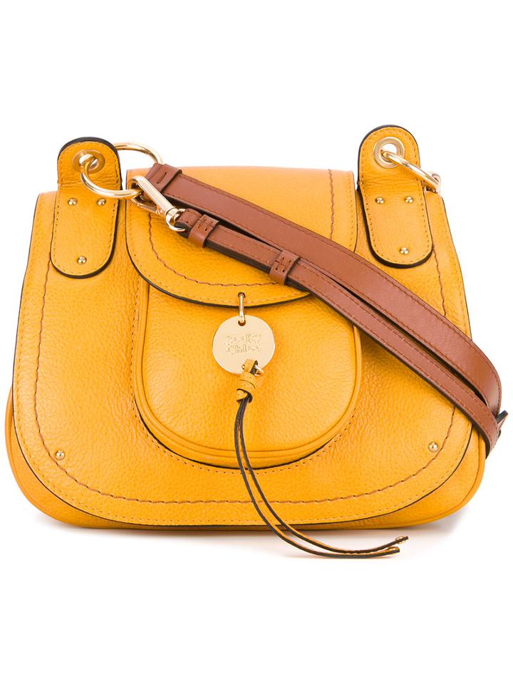 See By Chloé - Sandal Crossbody Bag - Women - Calf Leather - One Size, Women's, Yellow/orange, Calf Leather