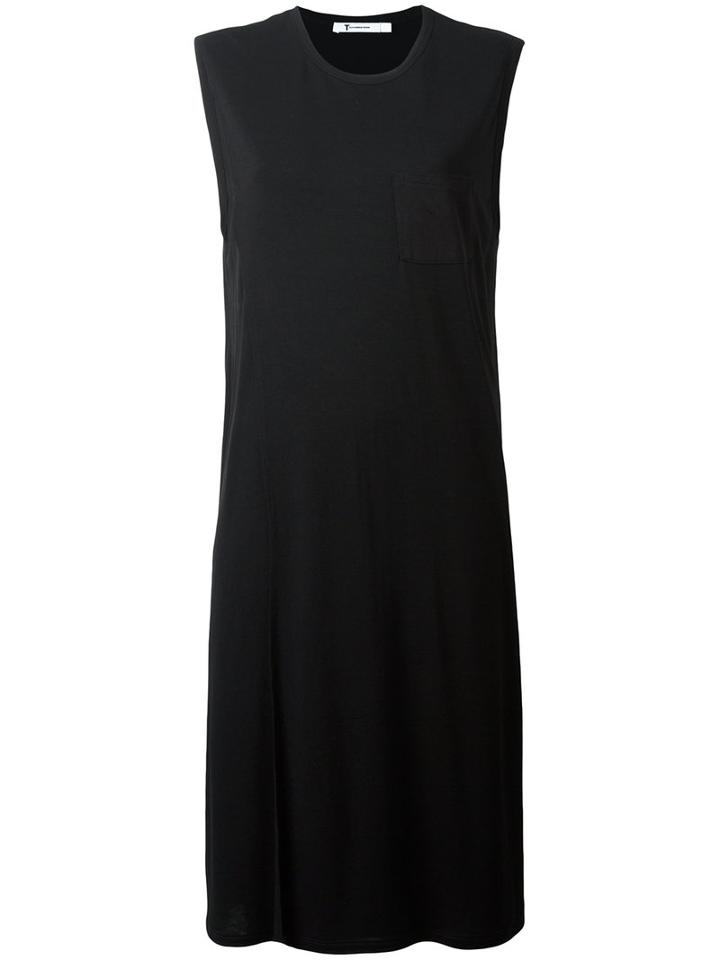 T By Alexander Wang Sleeveless Dress, Women's, Size: Xs, Black, Viscose