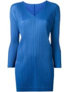 Pleats Please By Issey Miyake Pleated Longsleeved Blouse