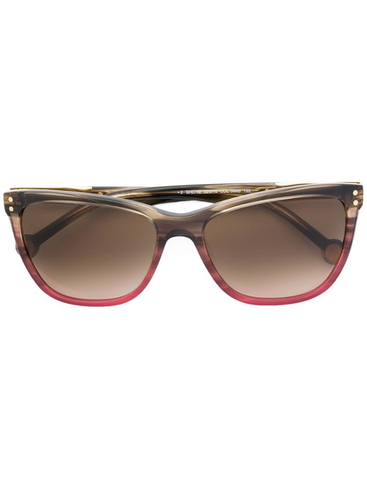 Carolina Herrera Classic Square Shaped Sunglasses - Grey