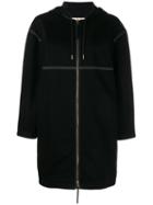 Marni Hooded Raincoat, Women's, Size: 42, Black, Cotton