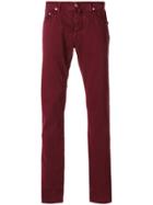 Jacob Cohen Straight Trousers - Red