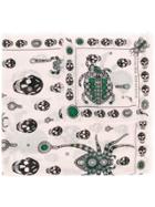 Alexander Mcqueen Jewelled Bug Scarf - Pink & Purple