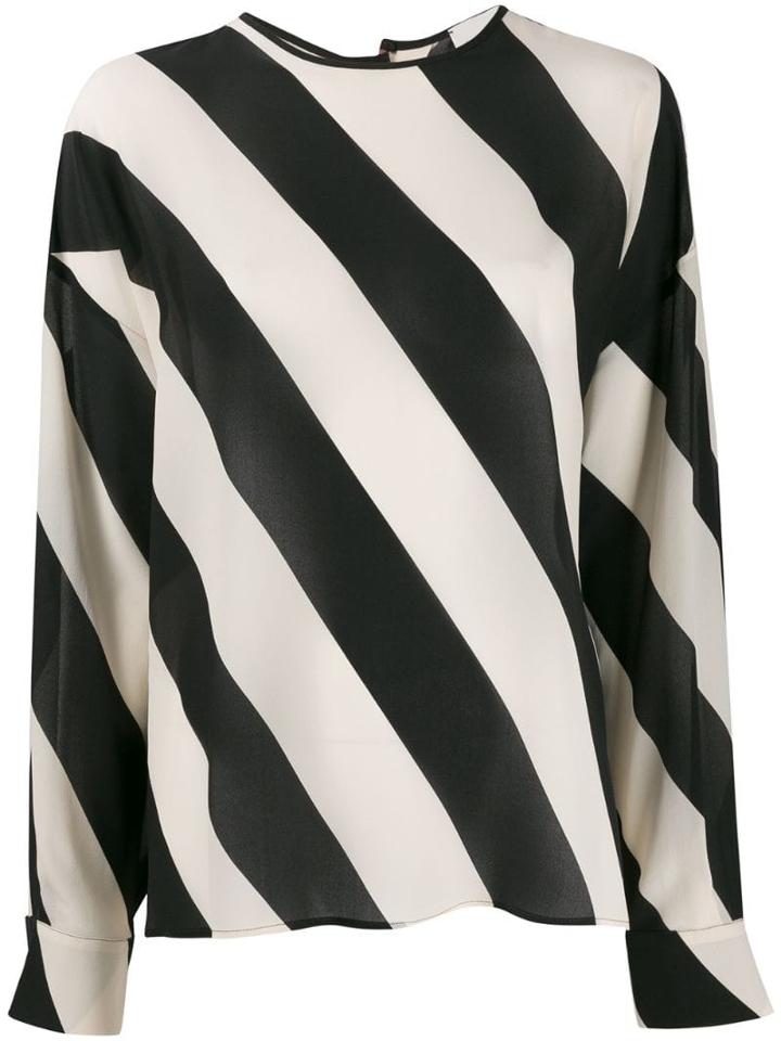 Alysi Reverse Button Up Shirt - White