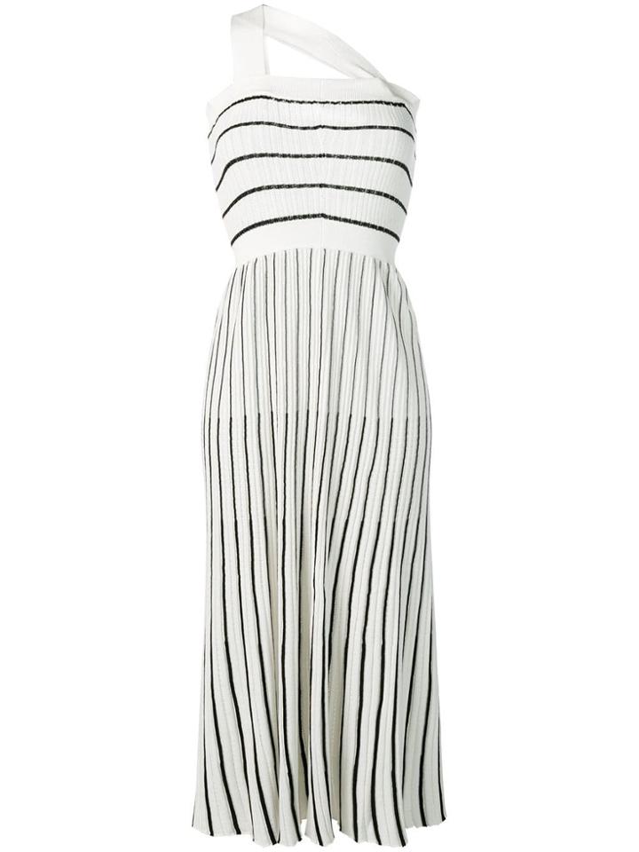 Sonia Rykiel Ribbed Knitted Dress - White