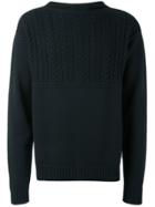 Maison Margiela Embroidered Knitted Sweater - Black