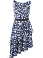 Osman 'evgenia' Printed Dress, Women's, Size: 10, Blue, Viscose/spandex/elastane