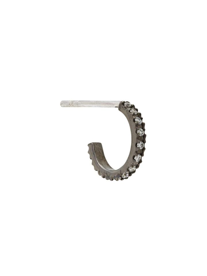 Maria Black 'lorin Mono' Diamond Hoop Earring - Metallic