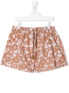 Douuod Kids All-over Print Shorts - Brown