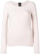 Giorgio Armani Long-sleeve Fitted Top - Pink & Purple