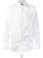 Dsquared2 Internal Strap Detail Shirt, Men's, Size: 50, White, Cotton/spandex/elastane