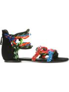 Dsquared2 Ariel Sandals, Women's, Size: 37, Black, Bos Taurus/leather/cotton