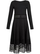Lela Rose Embroidered Detail Dress