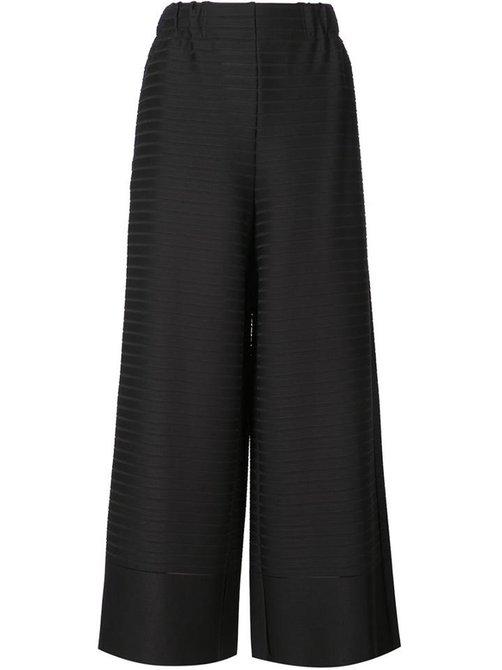 Issey Miyake Striped Palazzo Trousers