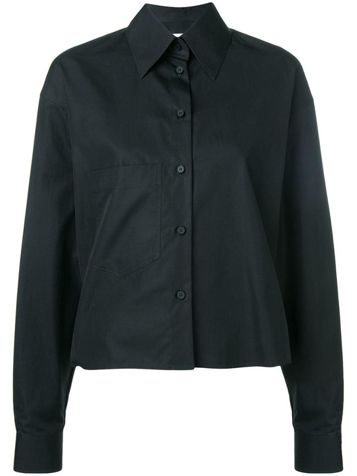 Maison Margiela Cropped Button Shirt - Black