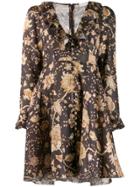 Zimmermann Paisley V-neck Dress - Brown