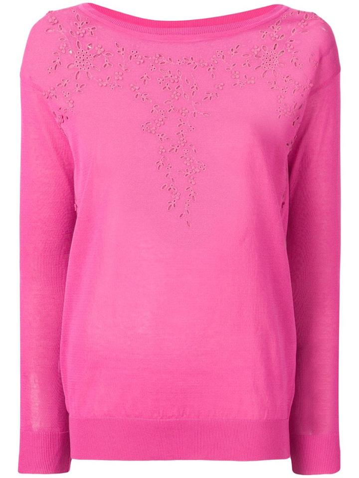 Ermanno Scervino Embroidered Detail Jumper - Pink